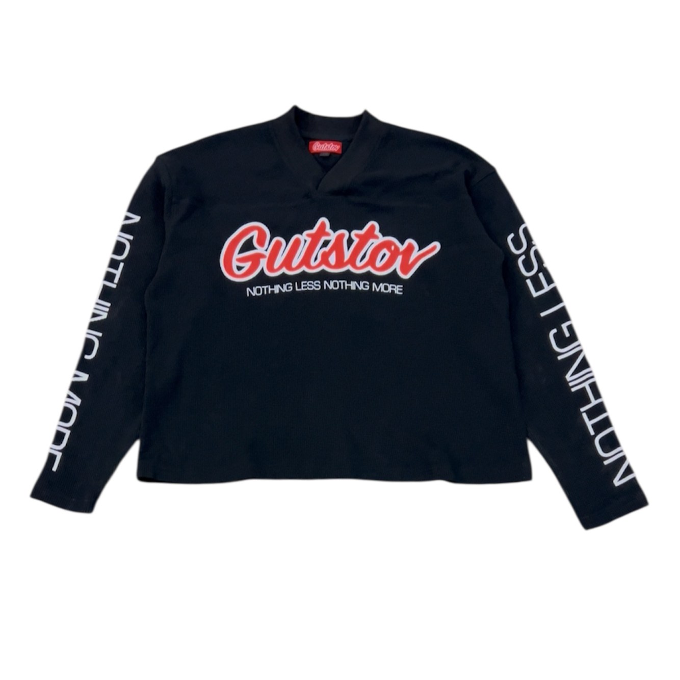 BLACK WAFFLE JERSEY